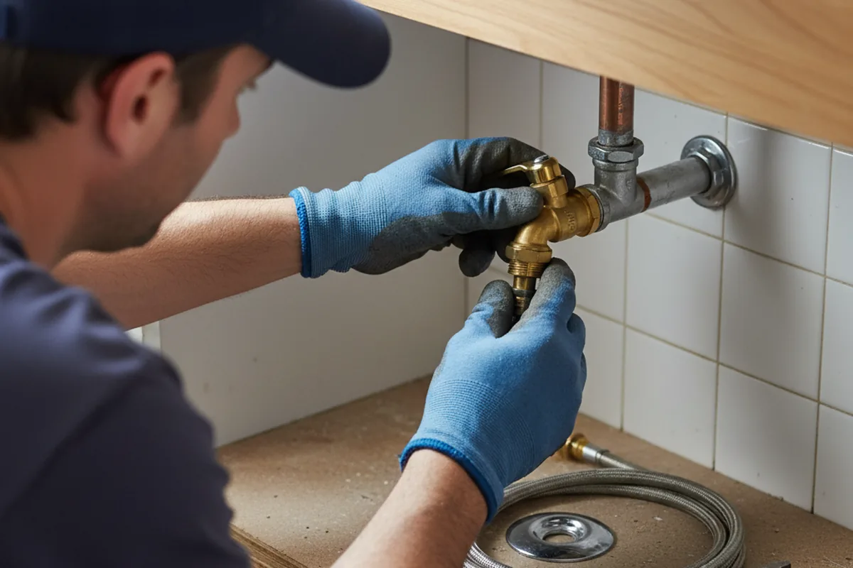 Shutoff valve and fitting work during Emergency Plumbing in New Port Richey